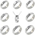 8 Pack Kpop BTS Bangtan Boys Ring with Necklace for Army Gifts