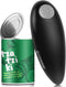 Electric Can Opener, Safe Smooth No Sharp Edges Can Opener for Almost Size Can, Best Gift for Women, Senior with Arthritis, Fits Perfect in Drawer (Black)