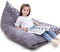 BCHWAY Stuffed Animal Storage Bean Bag Chair | 53" Extra Large Beanbag Cover for Kids and Adults, Plush Toys Holder and Organizer for Boys and Girls | Premium Velvet - Soft & Comfortabl (Stars Style)