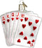 Old World Christmas Ornaments: Vegas Baby Glass Blown Ornaments for Christmas Tree, Royal Flush (44035)