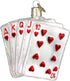 Old World Christmas Ornaments: Vegas Baby Glass Blown Ornaments for Christmas Tree, Royal Flush (44035)
