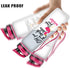 LEADO 32oz 1Liter Motivational Water Bottle with Time Marker - for Flock Sake Drink Your Water - Funny Mothers Day, Flamingo Birthday Gifts for Women, Friends, Mom, Daughters, Sister, Wife, Coworkers