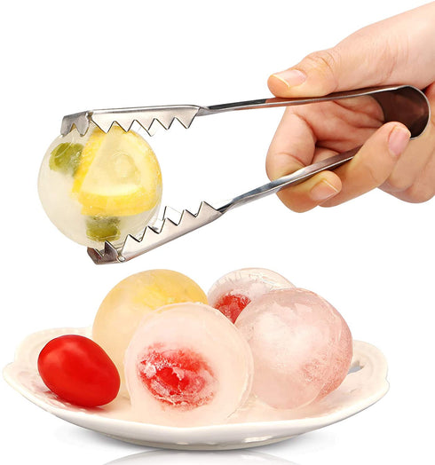 Stainless Steel Ice Cube Tongs, Ice Serving Tongs For Cocktails Whiskeys COINCHI