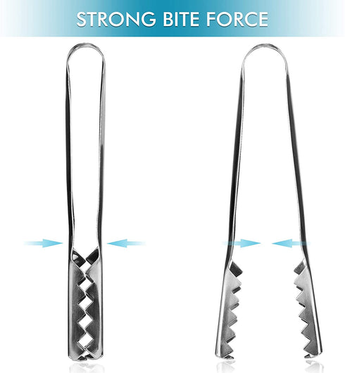 Stainless Steel Ice Cube Tongs, Ice Serving Tongs For Cocktails Whiskeys COINCHI
