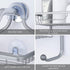 Hanging Shower Caddy, Maxdoux Bathroom Storage Rack Over Shower Head Aluminum 100% Anti-Rust Shower Organizer With Basket for Soap and 2 Hooks, Extra Wide Shower Storage for Shampoo, Conditioner, Gray