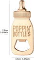 Yuokwer 12pcs Bottle Opener Baby Shower Favor for Guest,Rose Gold Feeding Bottle Opener Wedding Favors Baby Shower Giveaways Gift to Guest, Party Favors Gift & Party Decorations Supplies (Blue, 12)