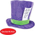 Beistle Soft Plush Fabric Mad Hatter Costume Accessories Unisex Hat Headwear, Purple/Green