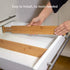 Drawer Dividers Pack of 4, Adjustable Bamboo Clothing Drawer Organizers Spring-loaded, Durable Expandable Organization Separators for Dresser, Kitchen, Bedroom, Bathroom, Office, 13.25-16.75 in