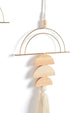 Macrame Wall Hanging Boho Wall Decor Gold Metal Wall Art Boho Tassel Home Wall Pediments 2 Pcs