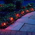 SUNSGNE Christmas Flicker Flame String Lights, 10Ft Amber Flame Lights Outdoor Patio Lights C7 Christmas String Lights for Outdoor Halloween Christmas Decoration- Green Wire