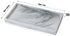 Stone Texture Marble Decorative Tray Ceramic Plate Perfume Tray Ring Holder Jewelry Dish Ornate Dresser Organizer Makeup Tray for Desktop Vanity Dresser Bathroom Bedroom (Large Rectangle Grey Striped)