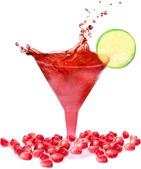 Supernal 72 pcs Plastic Martini Glasses,7oz Plasitc Dessert Cups,Colors Plastic Cocktail Glasses, Neon Cocktail Cups Great for Appetizers,Plastic Glasses Perfect for Wedding and Party
