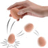 Liberty Imports Bulk Set of 24 Pcs Bouncy Eggs Realistic Fake Rubber Bouncing Balls (Brown)