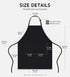 Syntus 2 Pack Adjustable Bib Apron Waterdrop Resistant with 2 Pockets Cooking Kitchen Aprons for Women Men Chef, Black
