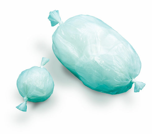 Janibell Polyethylene Biodegradable 18 Gallon Waste Can Liner, Flat Seal, for 450 Series Waste Disposal System, Light Green, 0.7 Mil, 17.75" x 11.5" x 8" (Set of 10 Liner Tubes)