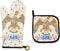 Midsouth Products Elvis Presley Oven Mitt & Pot Holder Set White Jumpsuit
