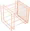 Vbestlife Storage Basket, Rose Gold Iron Storage Basket Organizer Storage Holder Desktop Decor for Home/Office(B)