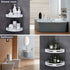 Gricol Shower Caddy Bathroom Corner Shelf with Hooks, Shampoo Holder Organizer, No Drilling Adhesive Basket Storage Wall Mounted Bathtub Organizer, 2 Pack