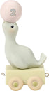Precious Moments, God Bless You On Your Birthday, Birthday Train Age 2, Bisque Porcelain Figurine, 142022