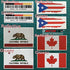 2X Reflective 4'' Polish Eagle Polska Poland USA Flag Decal Sticker Car Vinyl sda1