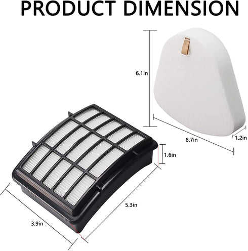 2 HEPA + 4 Foam & Felt Filters Compatible with Shark Navigator Lift-Away NV350, NV351, NV352, NV355, NV356E, NV357, NV360, NV370, NV391, UV440, UV490, UV540, Compare to Part # XFF350 & XHF350
