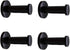 NELXULAS Classic Black Stainless Steel Heavy Duty Wall Mount Hooks, Bath Towel Hooks, Coat Hanger, Handbag Hooks, 4 in Pack (2-4/5")