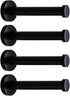 NELXULAS Classic Black Stainless Steel Heavy Duty Wall Mount Hooks, Bath Towel Hooks, Coat Hanger, Handbag Hooks, 4 in Pack (6")