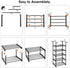 5 Tier Shoe Rack, Stackable Shoe Rack Organizer for 10 Pairs, Durable Space Saving Shoe Shelf, Sturdy Freestanding Shoe Shelf for Closet, Hallway, Entryway, Bedroom, Living Room (5 Tier)