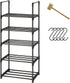 5 Tier Shoe Rack, Stackable Shoe Rack Organizer for 10 Pairs, Durable Space Saving Shoe Shelf, Sturdy Freestanding Shoe Shelf for Closet, Hallway, Entryway, Bedroom, Living Room (5 Tier)