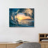 Hardy Gallery Ocean Wave Picture Wall Art: Tropical Seascape Sunset Canvas Prints for Office (16'' x 12'' x 1 Panel)