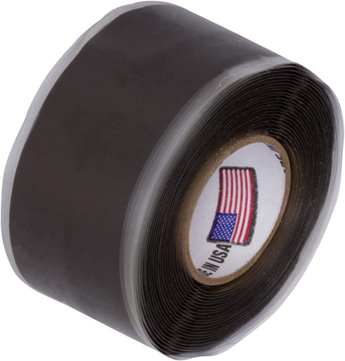 Self-Fusing Silicone Leak Sealing Wrap for Under Sink Drain Pipe - ABS Black