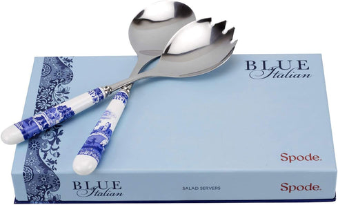 Spode Blue Italian Set of 2 Salad Servers
