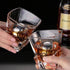 Ecentaur Reusable Stainless Steel Ice Cube Metal Whiskey Stones Ball for Drinks 5.5cm Set of 2