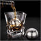 Ecentaur Reusable Stainless Steel Ice Cube Metal Whiskey Stones Ball for Drinks 5.5cm Set of 2