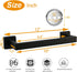 TocTen Bath Towel Rack - Square Base Thicken SUS304 Stainless Steel Towel Bar for Bathroom, Bathroom Accessories Towel Rod Heavy Duty Wall Mounted Towel Holder. (Black, 12)