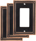 Franklin Brass W35060M-VBC-C Wall Plate (3 Pack), 3-Pack, Bronze with Copper Highlights, 3 Count