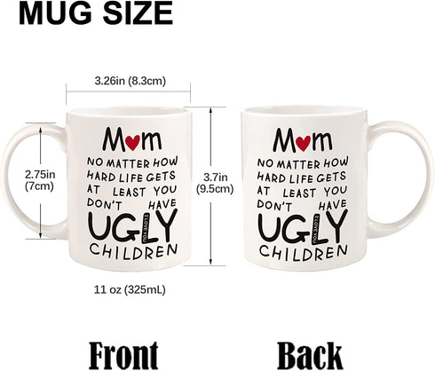 Mothers Day Gifts for Mom from Daughter Son,11oz Funny Coffee Mug Gifts for Mom Grandma Mother in Law Aunt,Unique Mothers Day Present Idea for Women Her,Mom Gifts for Birthday Christmas Valentines Day