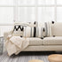 18x18 Pillow Covers Morocco Throw Pillows Cover for Couch Bed, Boho Tufted Square Decorative Pillow Covers, Farmhouse Neutral Throw Pillow Case with Tassels, Black Off White