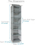 MIGHTY TIDY HOME 12-Shelf Hanging Closet Storage 2-Pack Combo | Extra Thick and Sturdy | 2-Pack Combo, 12 Shelves Total | Space Saving Storage Holder for Wardrobe Closet (Grey)