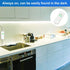 Bason White LED Strip Lights, Dimmable Under Cabinet Lighting, 16.4 ft Led Rope Light with RF Remote and Dimmer, 12V LED Tape Lights for Kitchen, Counter, Mirror, Showcase, 6500K Daylight, Timing.