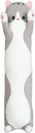 Cartoon Cat Soft Plush Long Throw Pillow Lifelike Animal Neck Pillow Plush Toy