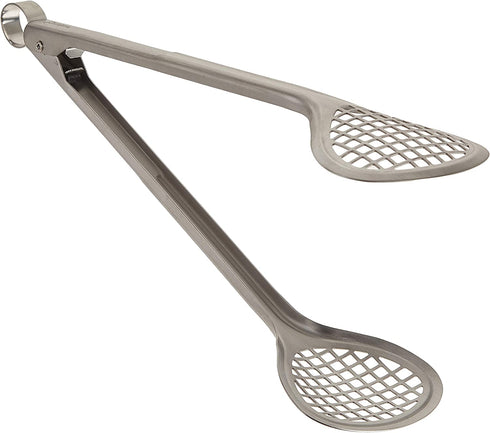 Cuisipro Stainless Steel Wide Grill/Fry Tongs, 12-Inch
