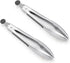 Stainless Steel Kitchen Tongs 2-Piece Set, 8.8-Inch Food Tongs, High Temperature Resistant, with Non-Slip Teeth And Non-Slip Strips, Suitable for Cooking And Grilling (Grip And Stir Food Ice Cubes)