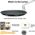 Hawkins Futura Non-stick Induction Compatible Flat Tava Griddle, 10" Induction, BLACK,