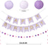Birthday Party Decorations, Birthday Party Supplies for Girls Decors Kit Pom Pom Lanterns Paper Garland Happy Birthday Banner