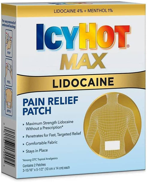 Icy Hot X3 Extra Strength Medicated Patch, Large, 5 Count (Pack of 4)
