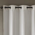 SUNSMART Bentley Total Blackout Curtains Window, Ogee Knitted Jacquard, Grommet Top Living Room Decor, Thermal Insulated Light Blocking Drape for Bedroom and Apartments, 50" x 95", Ivory