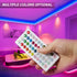 RedFringe 65.6ft LED Light Strips,Music Sync Color Changing RGB LED Strip Lights 44-Key Remote,Sensitive Built-in Mic,Bluetooth APP Controlled LED Lights for Bedroom,Kitchen,Bar in Door and Party