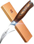 TUO Bird-Beak Paring Knife, Handy Peeling Knife, German X50CrMoV15 Stainless Steel, Full Tang Eye-catching Ergonomic Pakkawood Handle, Razor Sharp Stain Rust Resistant, Fiery Series, 2.5 inch