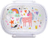 ATEDEANEI Kids Bento Box Lunch Box, Unicorn and Rainbow 3-Compartment Containers for Meal Prepping, BPA-Free